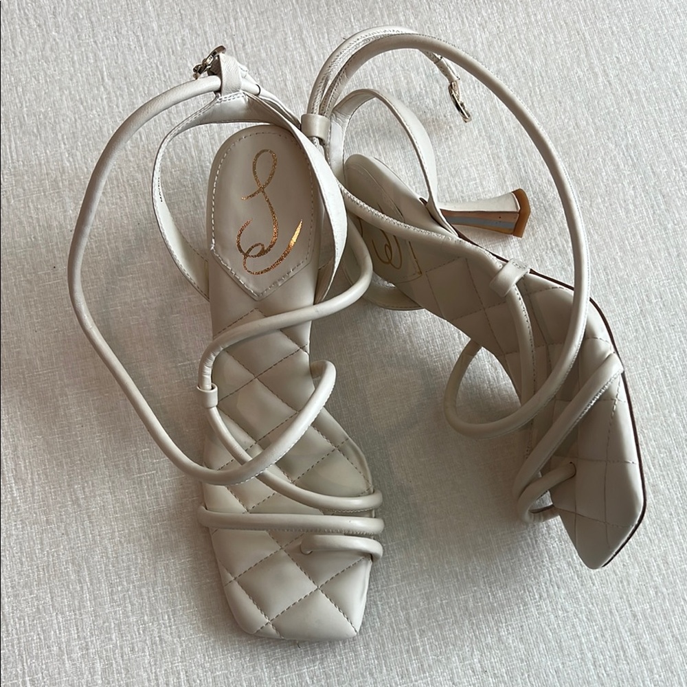 Elegant White Strappy Women's Sandals